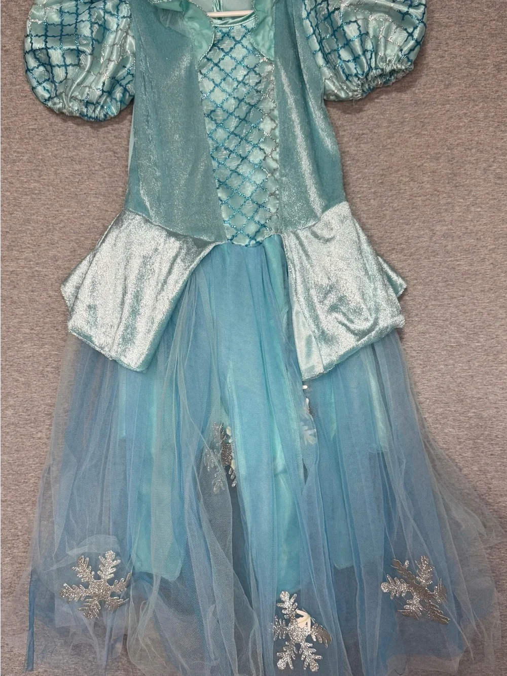 Rubies Brand Blue Princess Tulle Costume Dress - Kids Medium